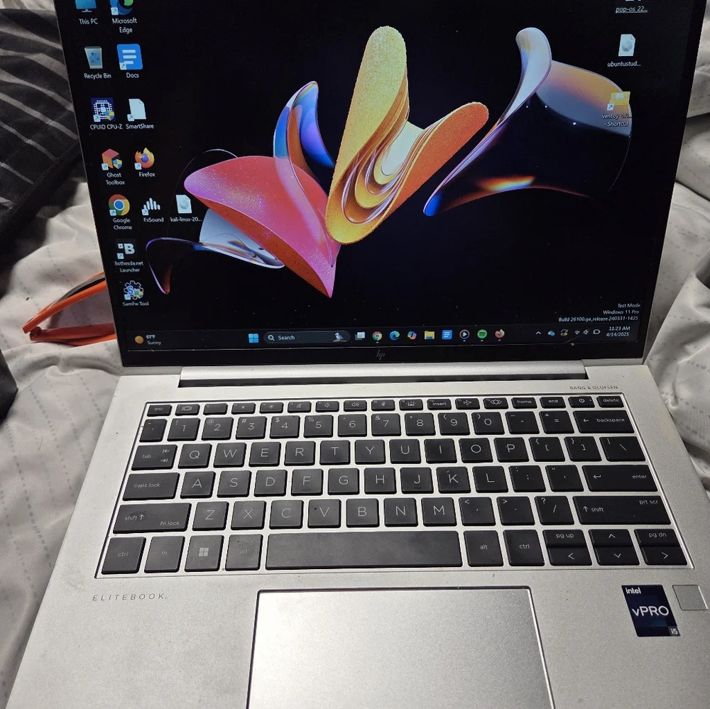 HP Silver Laptop with Sleek Design and Vibrant Display